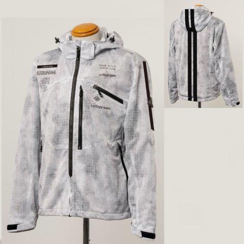 取寄 フードメッシュジャケット アイスカモ/ラインブラック LLサイズ UNJ138 アーバニズム