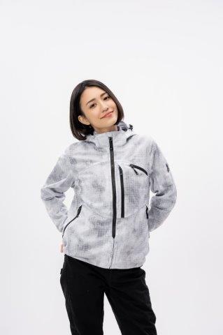 取寄 フードメッシュジャケット 【WOMEN】 アイスカモ/ラインブラック WSサイズ UNJ138W アーバニズム