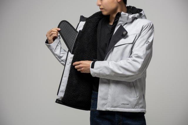 取寄 アーバンソフトシェルジャケット ライトグレー 3Lサイズ UNJ142 アーバニズム