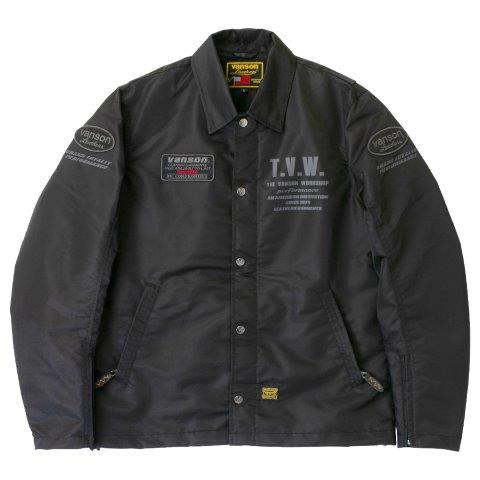 取寄 コーチジャケット ブラック Mサイズ SVS2505S バンソン トゥルーパーS