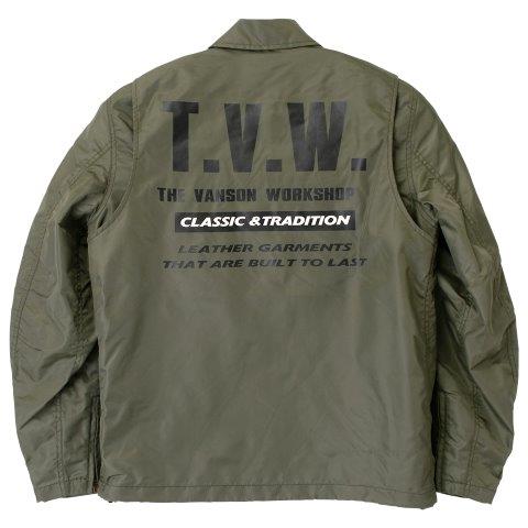 コーチジャケット カーキ Mサイズ SVS2505S バンソン トゥルーパーS