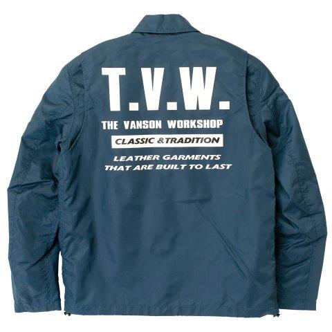 取寄 コーチジャケット ネイビー 3XLサイズ SVS2505S バンソン トゥルーパーS