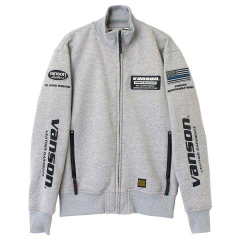 スウェットジャケット グレー/ブラック 2XLサイズ SVS2507W バンソン