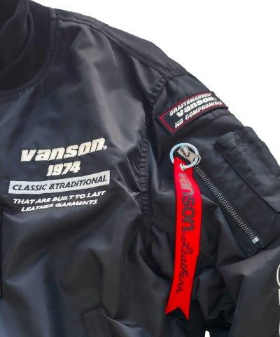 MA-1ジャケット ブラック/アイボリー 3XLサイズ TVS2407W バンソン