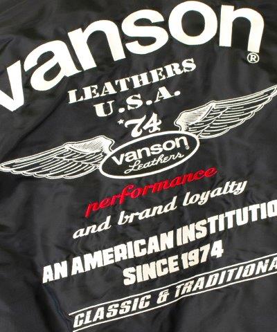 取寄 MA-1ジャケット ブラック/アイボリー XLサイズ TVS2407W バンソン