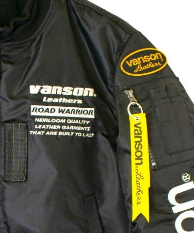 取寄 MA-1ジャケット ブラック/アイボリー XLサイズ TVS2408W バンソン