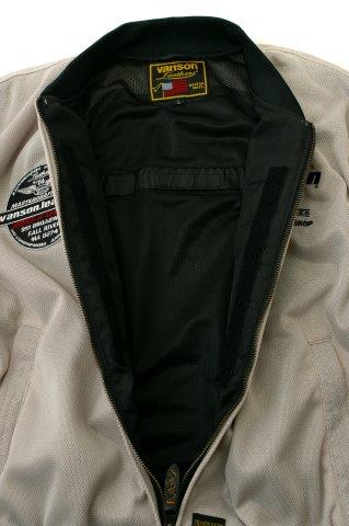 メッシュMA-1ジャケット ブラック/アイボリー Mサイズ TVS2501S バンソン トゥルーパー