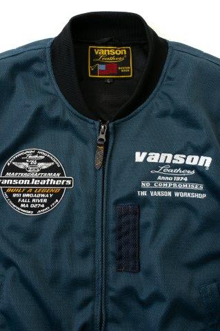 取寄 メッシュMA-1ジャケット ブラック/イエロー 2XLサイズ TVS2501S バンソン トゥルーパー