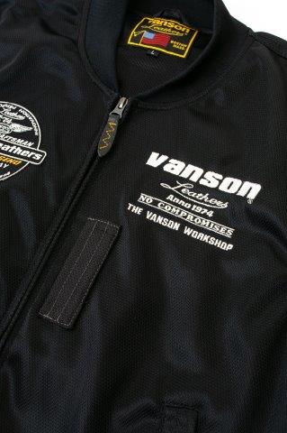 メッシュMA-1ジャケット ブラック/ガンメタリック 3XLサイズ TVS2501S バンソン トゥルーパー