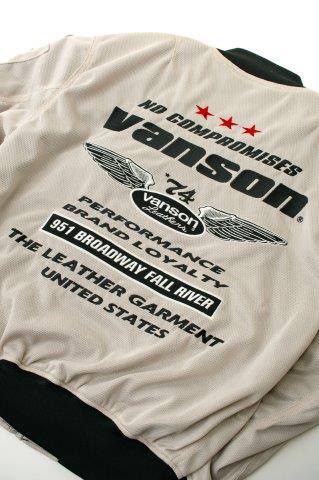 取寄 メッシュMA-1ジャケット ブラック/イエロー Lサイズ TVS2501S バンソン トゥルーパー