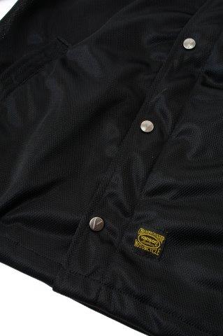 取寄 メッシュコーチジャケット ブラック/シルバー XLサイズ TVS2503S バンソン トゥルーパー