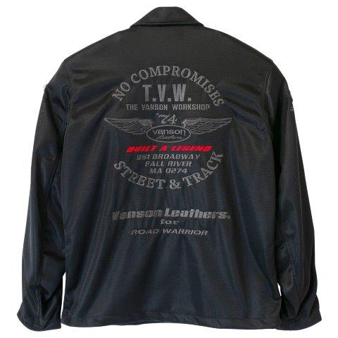 取寄 メッシュコーチジャケット ブラック/ガンメタリック 3XLサイズ TVS2503S バンソン トゥルーパー