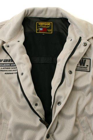 メッシュコーチジャケット ブラック/シルバー Lサイズ TVS2503S バンソン トゥルーパー