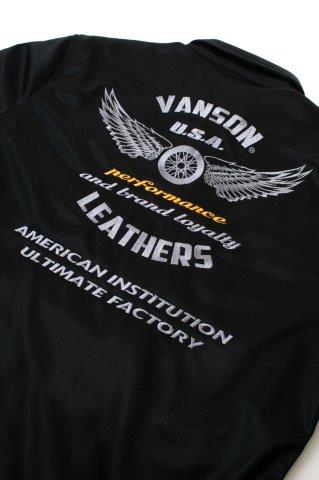 メッシュワークシャツ ブラック/シルバー 3XLサイズ TVS2505S バンソン トゥルーパー