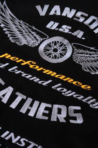 メッシュワークシャツ ブラック/シルバー 3XLサイズ TVS2505S バンソン トゥルーパー