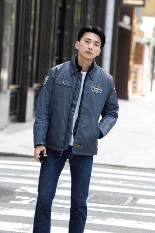 取寄 コーチジャケット グレー Lサイズ TVS2509W バンソン