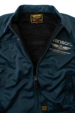 メッシュスウィングトップジャケット ネイビー/ホワイト Lサイズ VS25103S バンソン