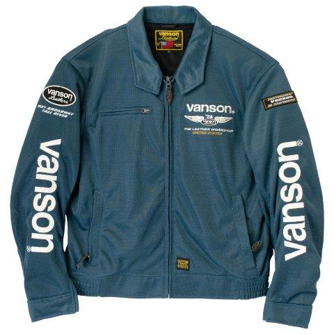 メッシュスウィングトップジャケット ネイビー/ホワイト 2XLサイズ VS25103S バンソン