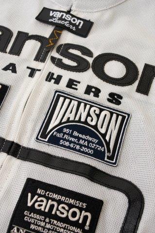 メッシュライダースジャケット ブラック/ホワイト 3XLサイズ VS25105S バンソン