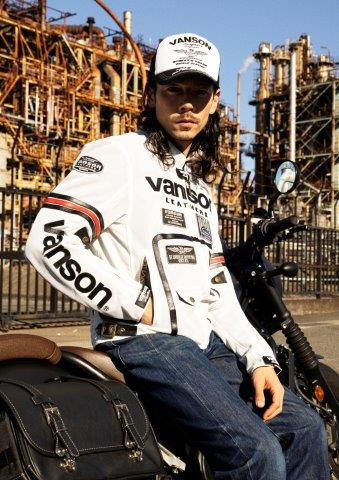 取寄 メッシュライダースジャケット ブラック/ブラック XLサイズ VS25105S バンソン