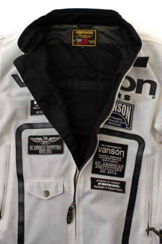 メッシュライダースジャケット ブラック/ブラック Mサイズ VS25105S バンソン