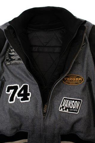 取寄 アワードジャケット グレー/ブラック 2XLサイズ VS25107W バンソン