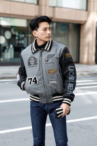 アワードジャケット グレー/ブラック 3XLサイズ VS25107W バンソン