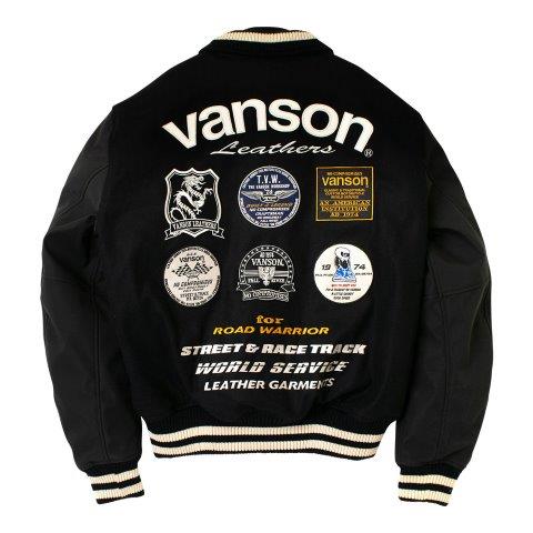 アワードジャケット ブラック/アイボリー Mサイズ VS25107W バンソン