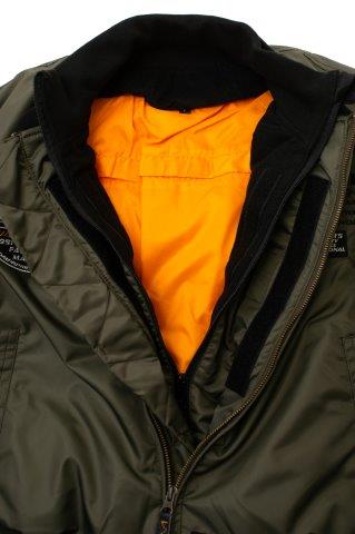 MA-1ジャケット ブラック/イエロー Mサイズ VS25108W バンソン