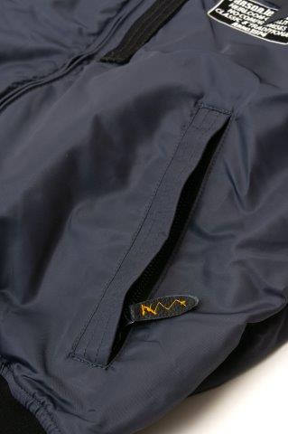 取寄 MA-1ジャケット グレー/アイボリー Lサイズ VS25108W バンソン