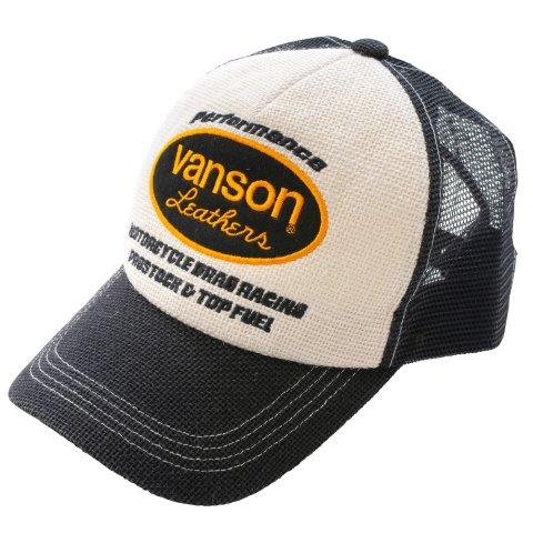 メッシュキャップ ブラック/ホワイト フリーサイズ VS25701S バンソン