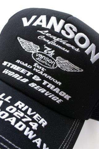 メッシュキャップ ブラック/ブラック フリーサイズ VS25703S バンソン