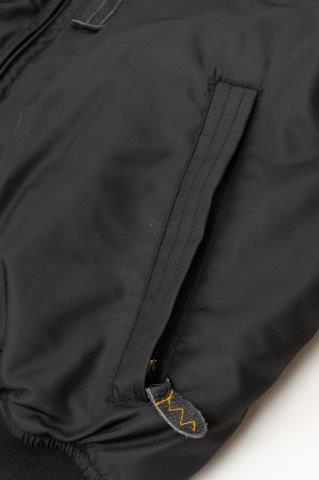 取寄 MA-1ジャケット ブラック/イエロー XLサイズ VS26108W バンソン