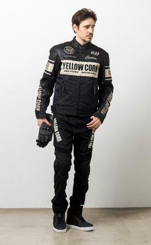 取寄 ウィンタージャケット ブラック/アイボリー Lサイズ BB-4304 イエローコーン