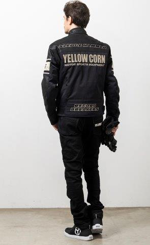 取寄 ウィンタージャケット ブラック/アイボリー 3Lサイズ BB-4304 イエローコーン