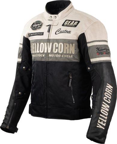 取寄 ウィンタージャケット アイボリー/ブラック Lサイズ BB-4304 イエローコーン