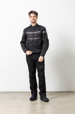 メッシュジャケット ブラック/ガンメタ Mサイズ BB-5104 イエローコーン