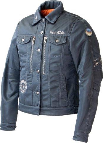 レディースウィンタージャケット ミッドナイトブラック WMサイズ NJ-4301L イエローコーン ニューライド