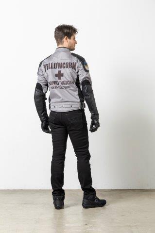 チタニウムメッシュジャケット シルバー Lサイズ YB-5109 イエローコーン