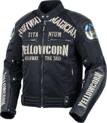 チタニウムウィンタージャケット ブラック/アイボリー Mサイズ YB-5309 イエローコーン