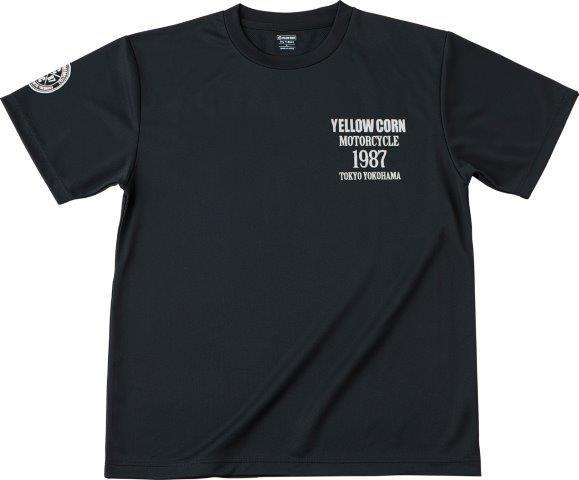 クールドライTシャツ ブラック/アイボリー 3Lサイズ YT-024 イエローコーン