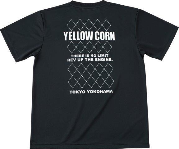 クールドライTシャツ ブラック/アイボリー 3Lサイズ YT-026 イエローコーン