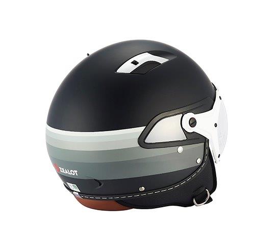 JillRide2 InnerShield Jet(ジルライド2 インナーシールドジェット)マットブラック/グレー Sサイズ JR0018/S ジーロット