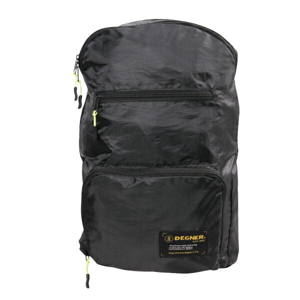 NB-163 ブラック ポケッタブルヘルメットリュック デグナー エコバッグ フルフェイス収納可