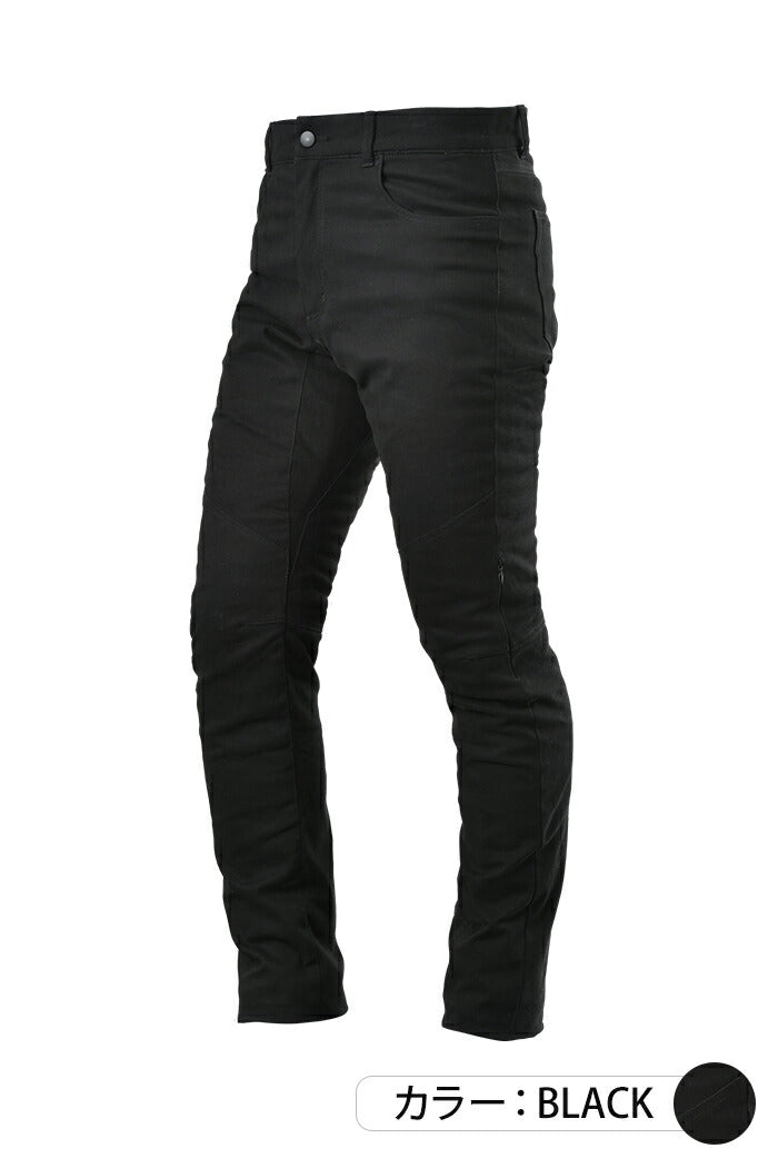 アーバニズム スリムストレッチデニム バイクパンツ/メンズ/秋冬 ブラック Lサイズ UNP-128