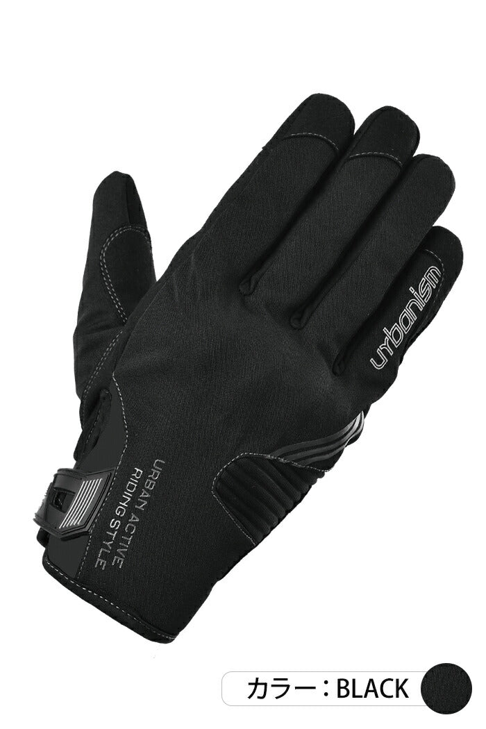 アーバニズム アーバンプロテクトウィンターグローブ バイク/メンズ/秋冬 ブラック Lサイズ UNG-234