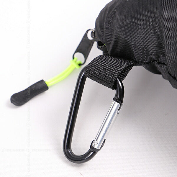 NB-163 ブラック ポケッタブルヘルメットリュック デグナー エコバッグ フルフェイス収納可