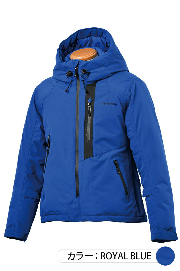アーバニズム アーバンダウンジャケット バイク/メンズ/秋冬 ロイヤルブルー LLサイズ UNJ-084