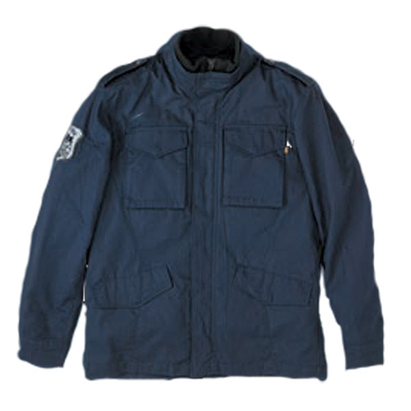 ALPHA M-65 コットン M/C ジャケット ネイビー Sサイズ ALVA-1812WL レディースLサイズ相当 脱着式防寒インナー装備 肩・肘・背中・胸部プロテクター標準装備