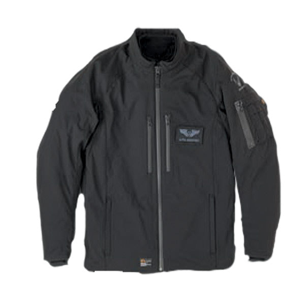 ALPHA M-65 タクティカル M/C ジャケット ブラック Sサイズ ALVA-1813WL レディースLサイズ相当 脱着式防寒インナー装備 肩・肘・背中・胸部プロテクター標準装備